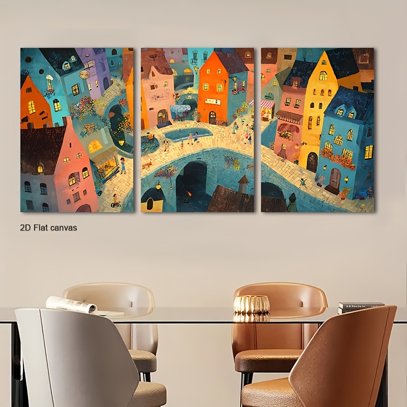 Canvas Wrap Ready - Bezramowe płótno 3-częściowe Magiczna Bajkowa Dekoracja