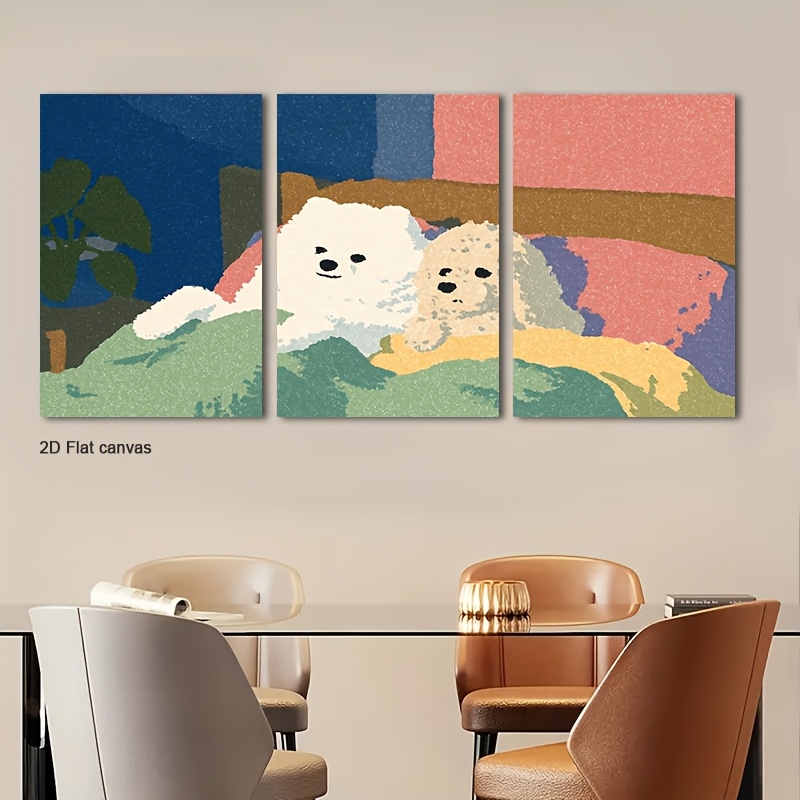 Canvas Wrap Ready - Bezramowe płótno 3-częściowe z ramą -