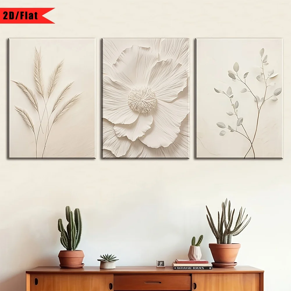 Canvas Wrap Ready - 2D Flat, 3 sztuki, płótno w