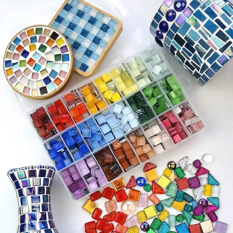 Ceramic Tile Blank - DIY ceramiczna mozaika szklana 50 sztuk