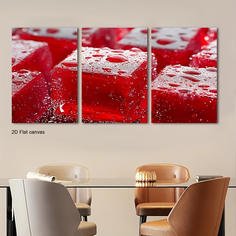 Canvas Wrap Ready - 3 sztuki oprawionych obrazów ściennych z